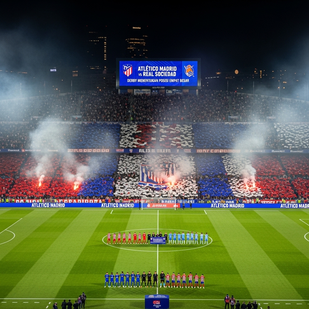 Atlético Madrid vs Real Sociedad: Derby Menentukan Posisi Empat Besar